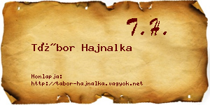 Tábor Hajnalka névjegykártya